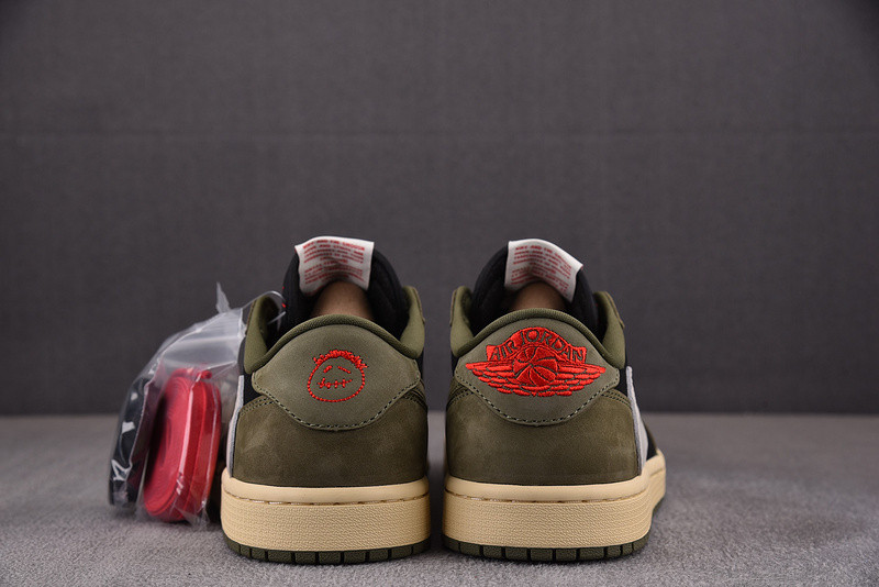 Travis Scott Air Jordan 1 Low OG Black Olive DM7866-002