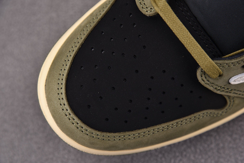 Travis Scott Air Jordan 1 Low OG Black Olive DM7866-002