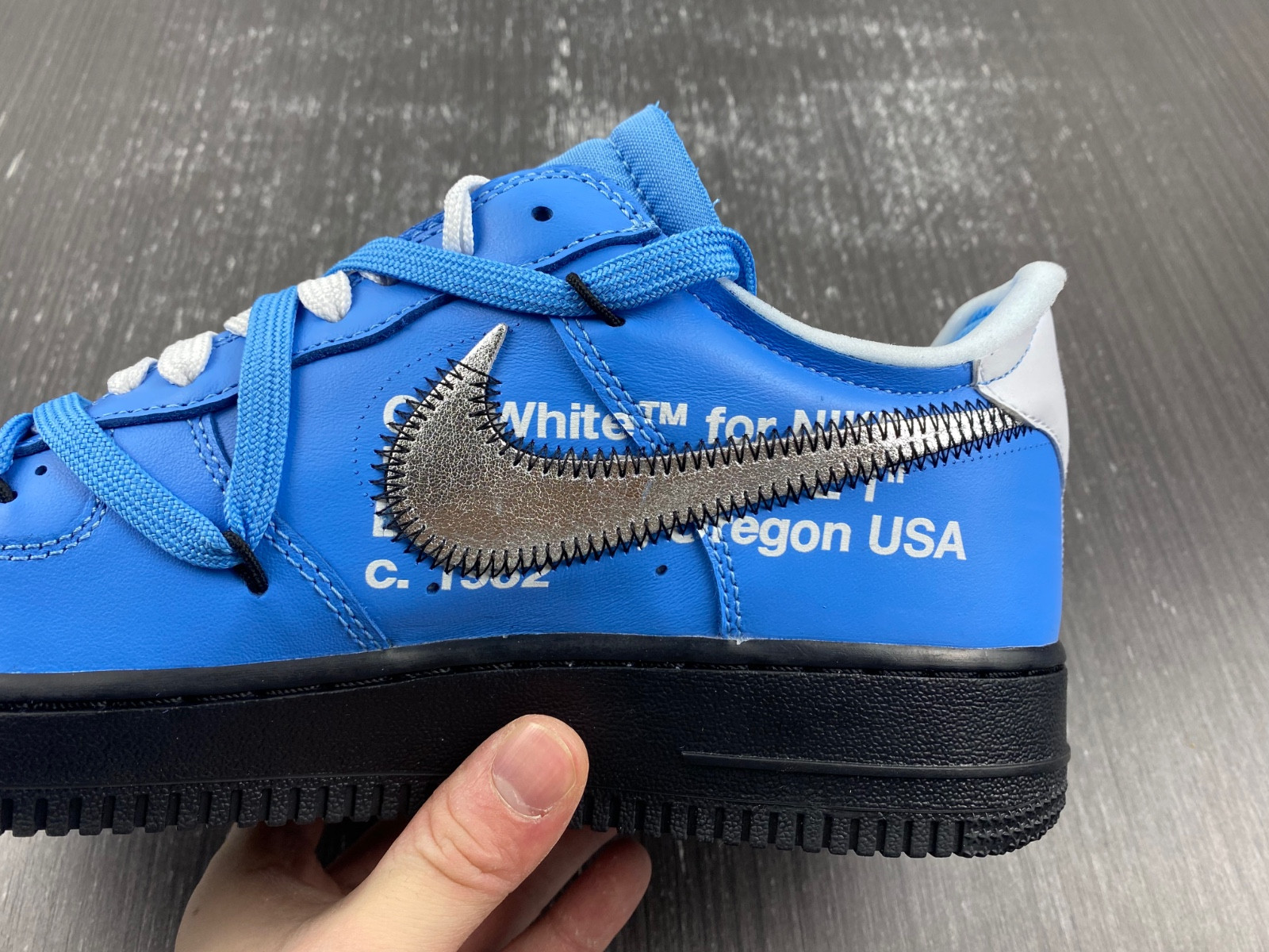 NIKE OW X AIR FORCE 1 LOW UNIVERSITY BLUE Cl1173-400