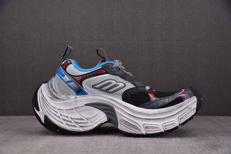 BALENCIAGA Black&Red Platform Sneaker