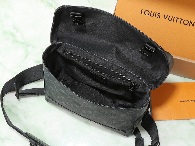 Louis Vuitton Messenger Voyager Monogram Eclipse PM Black