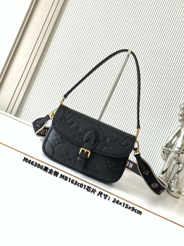 LV Diane Monogram Empreinte Leather