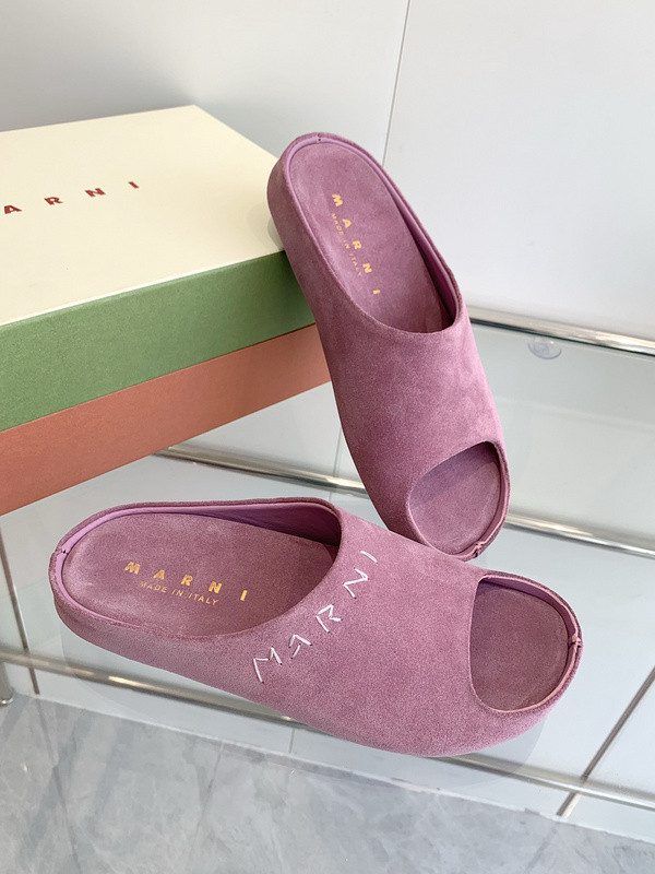 Marni Fusslide Suede Sandals