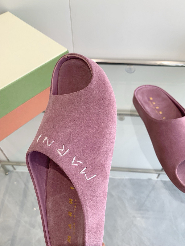 Marni Fusslide Suede Sandals