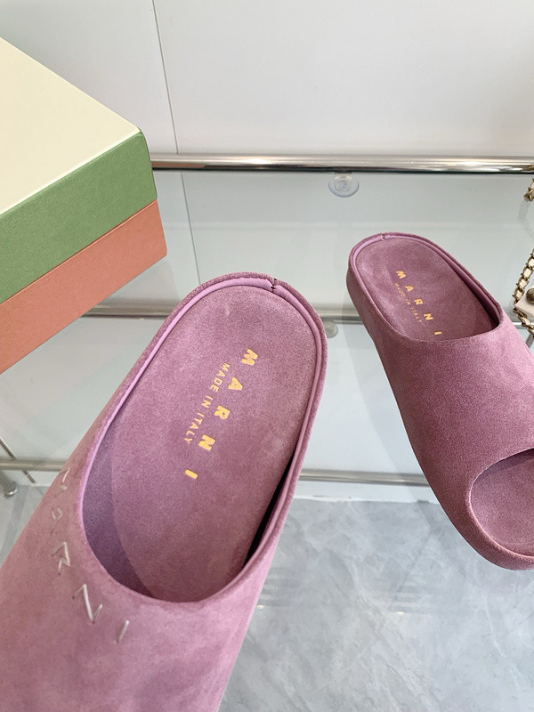 Marni Fusslide Suede Sandals