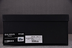 BALMAIN NEOPRENE AND LEATHER UNICORN LOW-TOP SNEAKERS