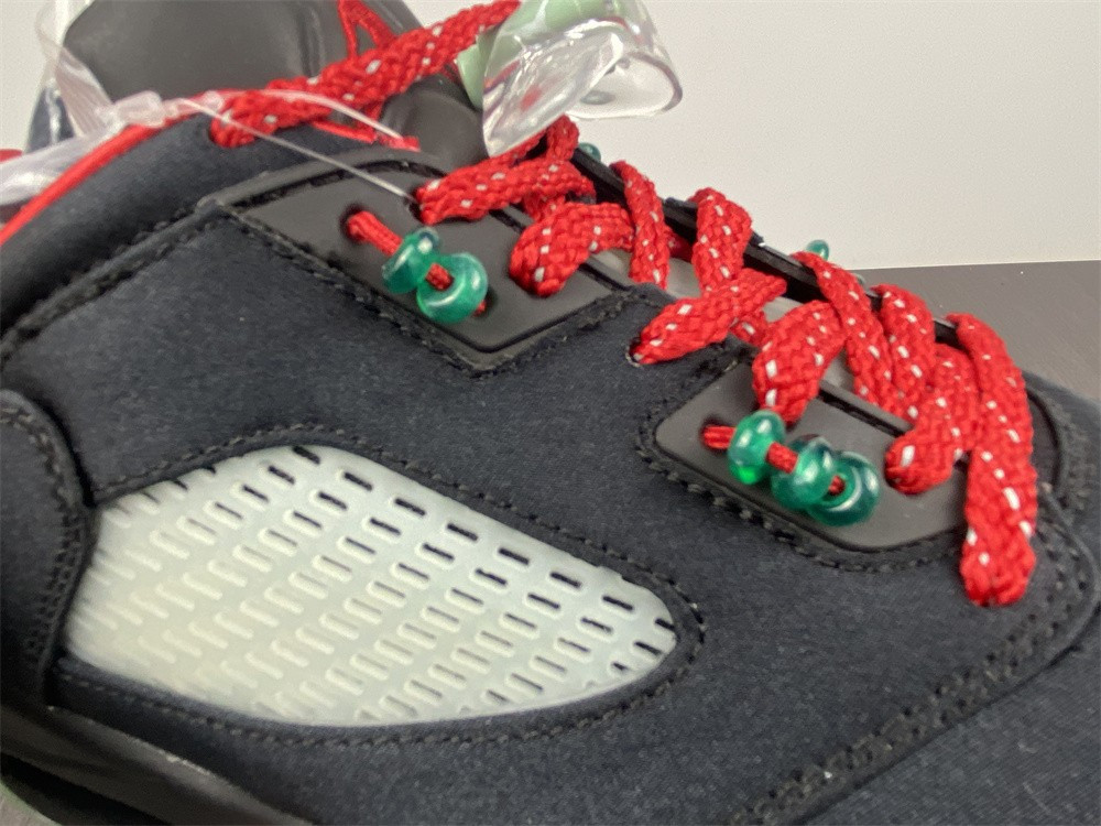 Air Jordan 5 Low Black Green Red DM4640-036