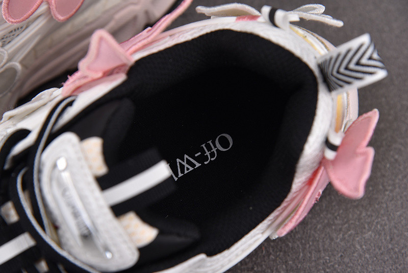 OFF-WHITE Be Right Back Pink White Butterflies