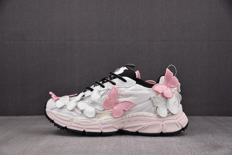 OFF-WHITE Be Right Back Pink White Butterflies