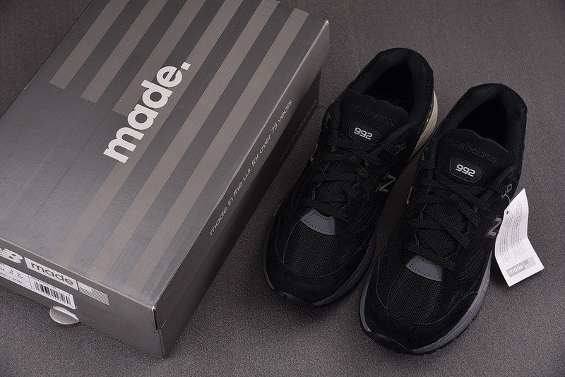 New Balance 992 Black Grey - M992BL