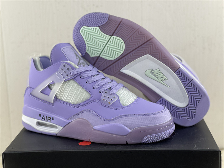 JORDAN 4 RETRO X OW PURPLE