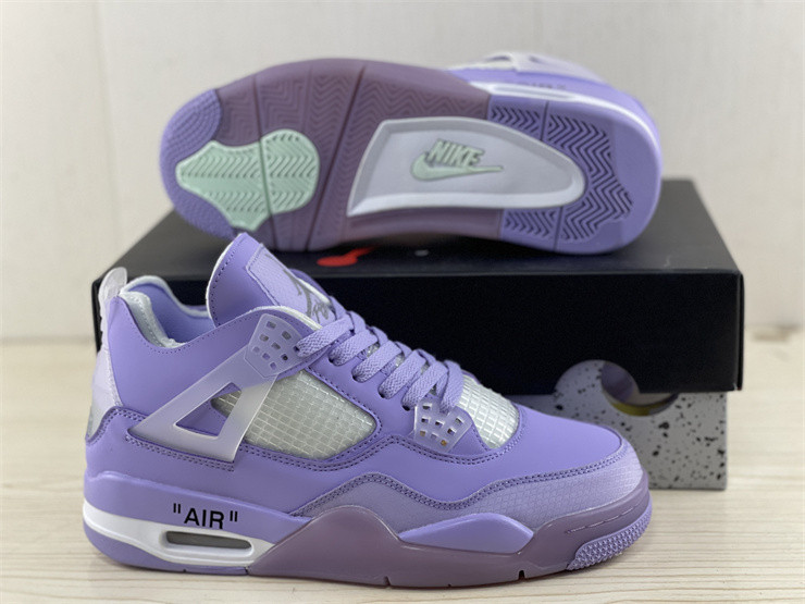 JORDAN 4 RETRO X OW PURPLE