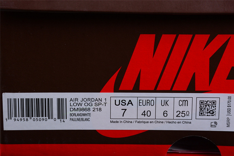 TRAVIS SCOTT X AIR JORDAN 1 LOW SAIL/WHITE/ROYAL BLUE DM9868-218