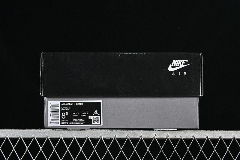 AJ 11 Black Purple Shoes CT8012-500