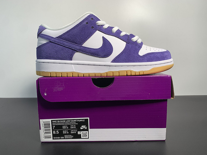 Nike SB Dunk Low Pro ISO Orange Label Court Purple DV5464-500
