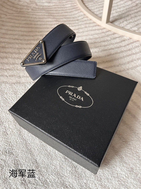 prada belt (navy blue)