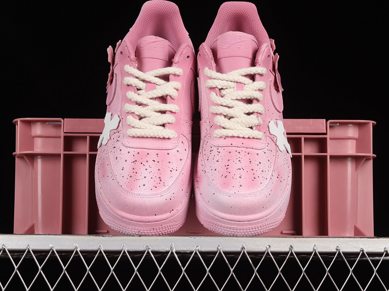 nike ch*0meHe**ts x air force 1 low 07 pink/pink/white dd8959-100