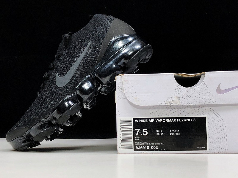 Nike Air VaporMax Flyknit 3 Triple Black (W) AJ6910-002