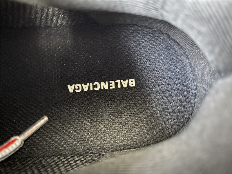 Ba*len*cia*ga tess s. gomma sneakers black and white orange 542436 w1b7 2109