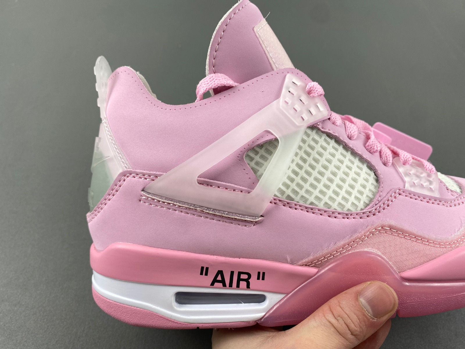 JORDAN 4 RETRO X OW PINK