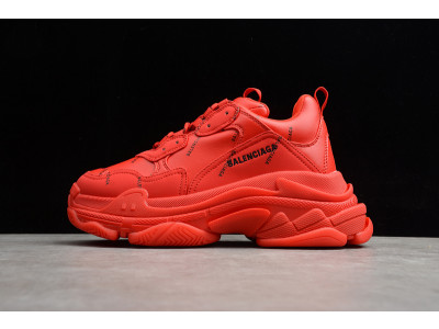 Ba*len*cia*ga triple s sneakers (red with logo) 524039 w2fa1 7632