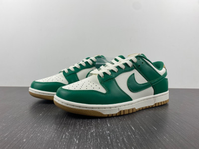Nike Dunk Low Green White Metallic Gold FB7173-131