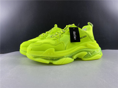 Ba*len*cia*ga triple s trainers clear sole flourescent green 541624 w2ff1 3720