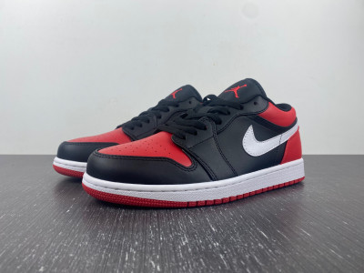 Air Jordan 1 Low "Bred Toe" 553558-066