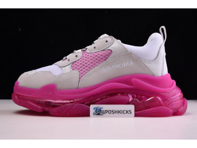 Ba*len*cia*ga triple s trainers clear sole pink white 544351 w0901 2281