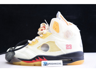 OW AIR JORDAN 5 SAIL FIRE RED DH8565-100