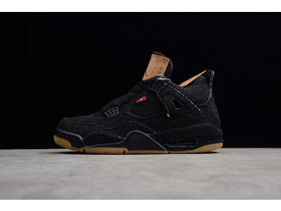 Jordan 4 Retro Levi''s Black (Levi''s Tag) AO2571-001