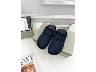 MARNI BLACK FUSSBETT SABOT LOAFERS