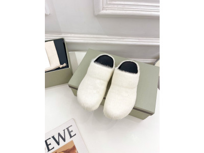 MARNI White Fussbett Sabot Loafers
